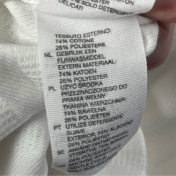 & Other Stories White Cotton Blend LS  Shirt Dress, Beach, Resort, Lounge, 10 - Picture 10 of 10